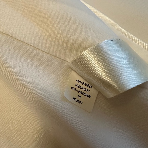 White House Black Market WHBM white pleated back sleeveless blazer vest 14 - Picture 8 of 8